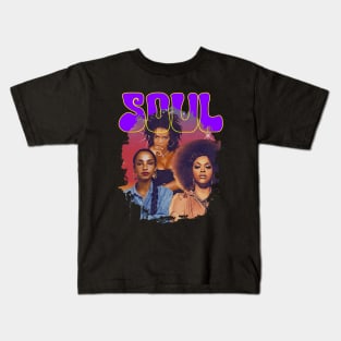 Beautiful Queen Of Soul - Lauryn hill - Sade Adu - Jill Scott Kids T-Shirt